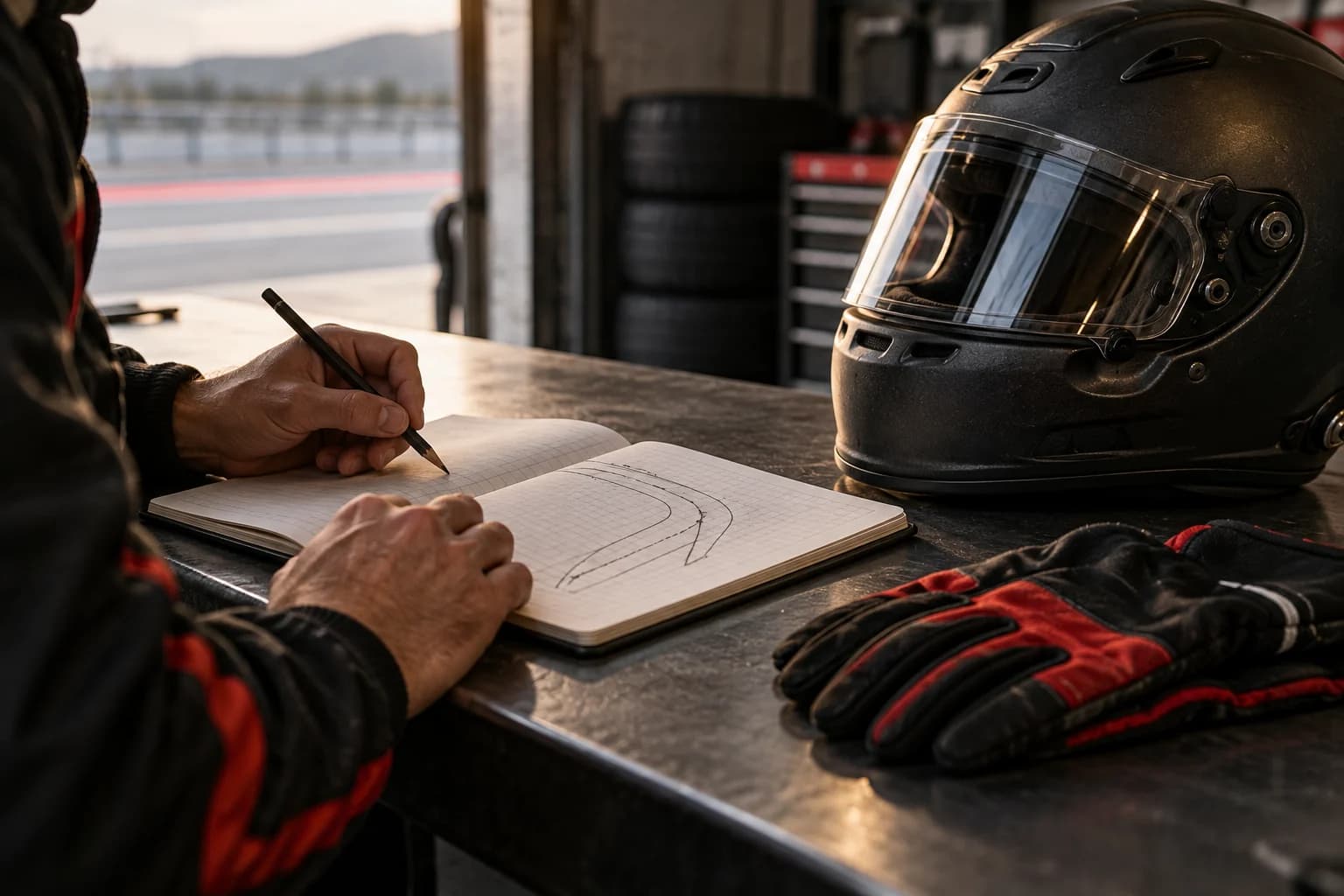 Preparación de una trazada junto a un casco